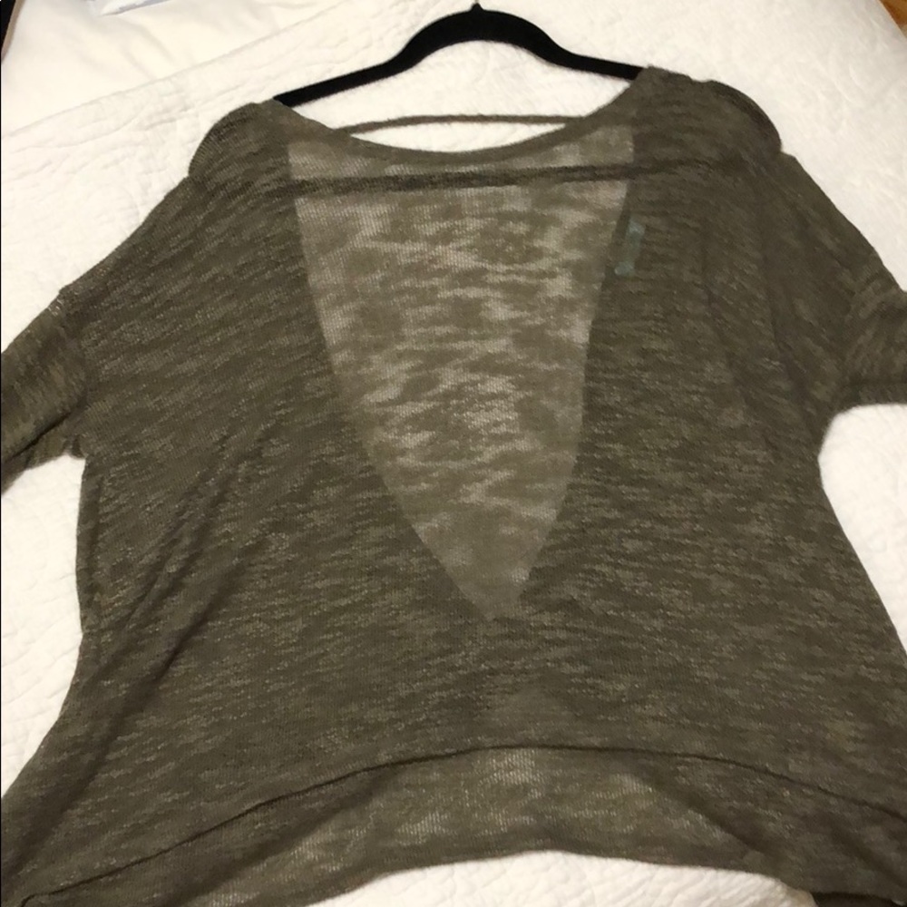 Brands new Karlie twisted back brown sweater